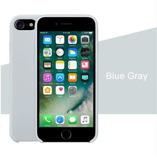 Have LOGO Case For iPhone Xs MAX XR X Cases For Apple For iPhone 7 8 6 s Plus 5s SE Original Official Style Silicone Case logo