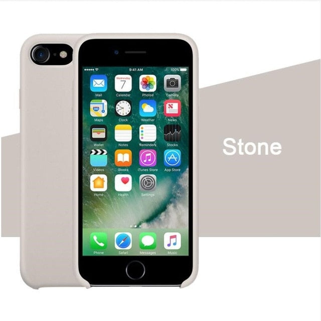 Have LOGO Case For iPhone Xs MAX XR X Cases For Apple For iPhone 7 8 6 s Plus 5s SE Original Official Style Silicone Case logo