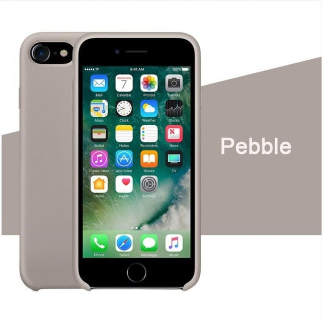 Have LOGO Case For iPhone Xs MAX XR X Cases For Apple For iPhone 7 8 6 s Plus 5s SE Original Official Style Silicone Case logo
