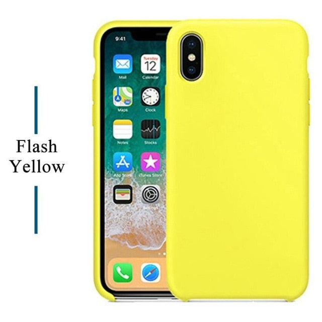Have LOGO Case For iPhone Xs MAX XR X Cases For Apple For iPhone 7 8 6 s Plus 5s SE Original Official Style Silicone Case logo