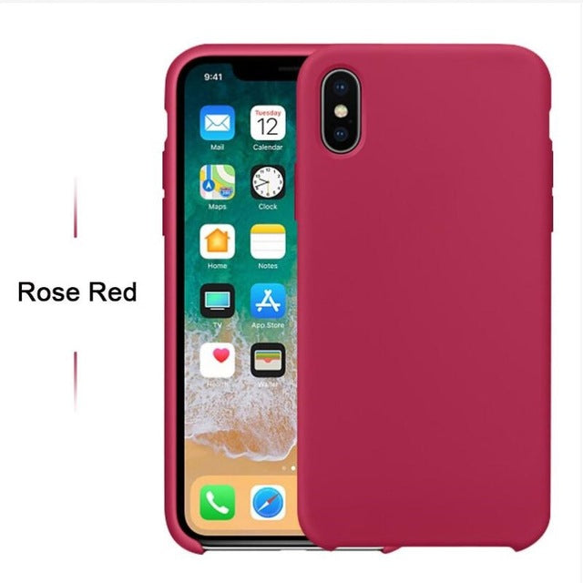 Have LOGO Case For iPhone Xs MAX XR X Cases For Apple For iPhone 7 8 6 s Plus 5s SE Original Official Style Silicone Case logo