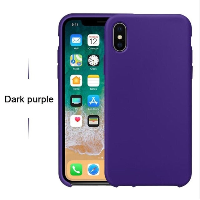 Have LOGO Case For iPhone Xs MAX XR X Cases For Apple For iPhone 7 8 6 s Plus 5s SE Original Official Style Silicone Case logo