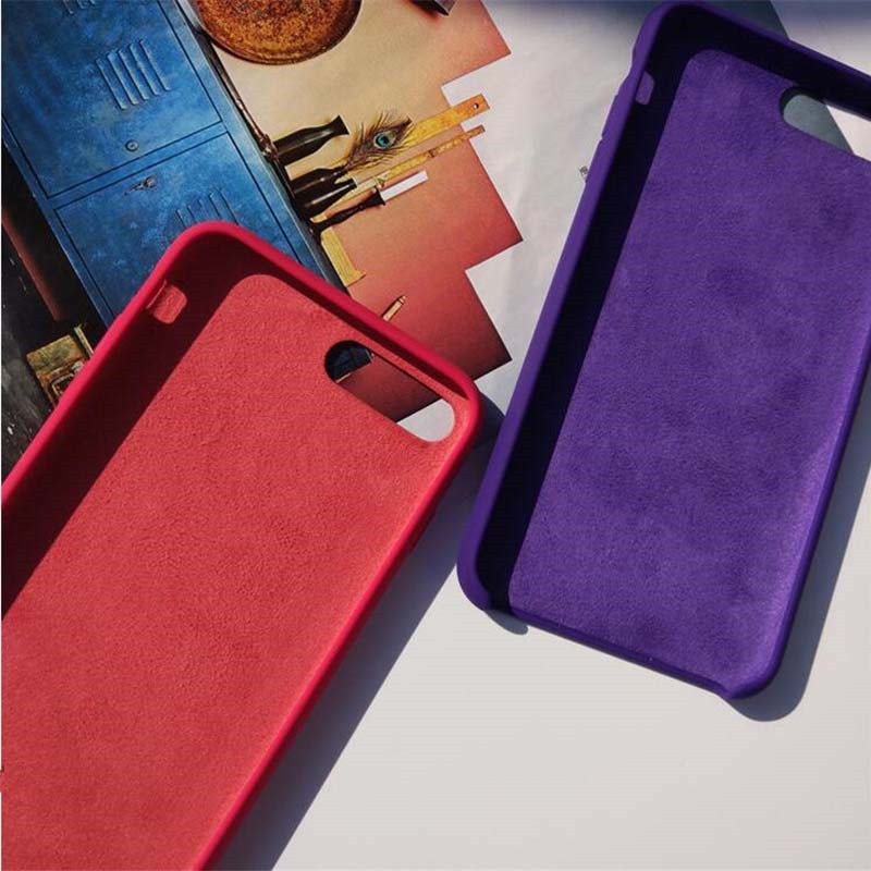 Have LOGO Original official Silicone Case For iPhone 7 8 XS Phone Case For iPhone X XR Cover For iPhone 6 6S Plus 5 5S
