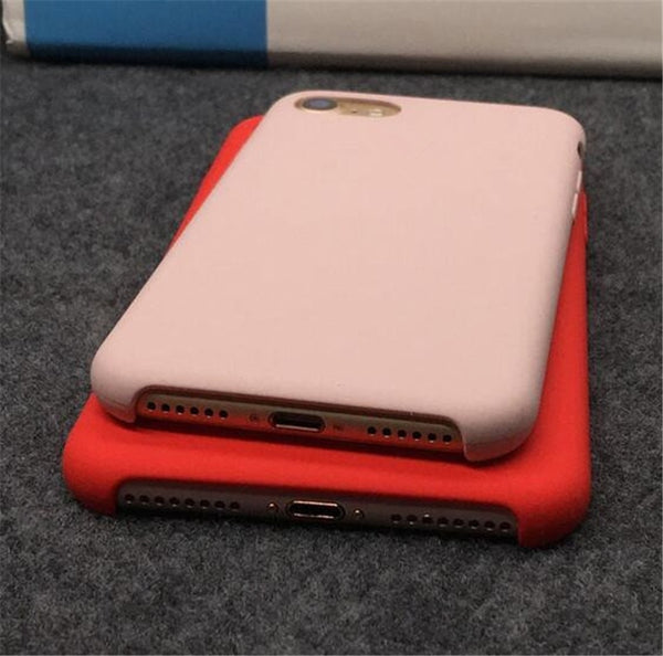Have LOGO Original official Silicone Case For iPhone 7 8 XS Phone Case For iPhone X XR Cover For iPhone 6 6S Plus 5 5S