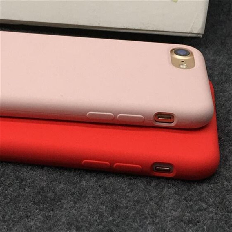 Have LOGO Original official Silicone Case For iPhone 7 8 XS Phone Case For iPhone X XR Cover For iPhone 6 6S Plus 5 5S