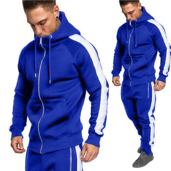 Tracksuits Men 2PC Outwear Sportsuit Sets Male Sweatshirts Men Set Clothing+Pants Hoodies Plus Size Moleton Masculino Coats 2019