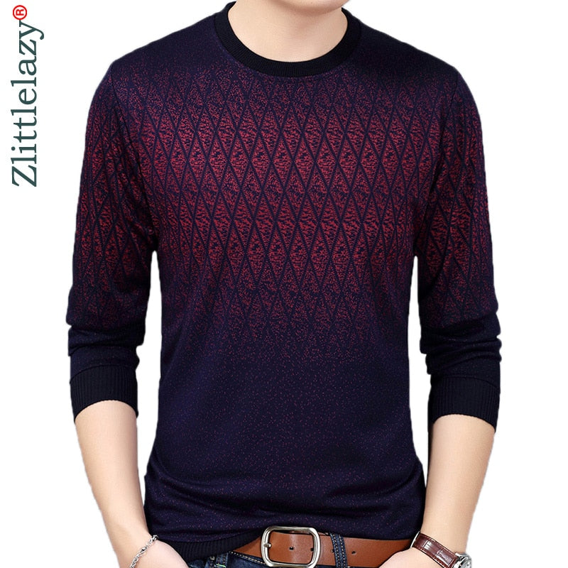 2018 brand new hot casual social argyle pullover men sweater shirt jersey clothing pull sweaters mens fashion male knitwear 151