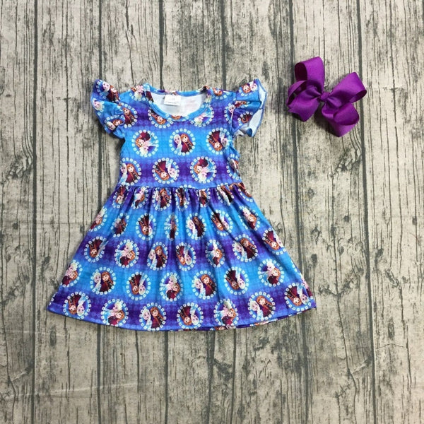 new arrivals summer baby girls children clothes short sleeve kenn length dress milk silk princess match accessory kids boutique