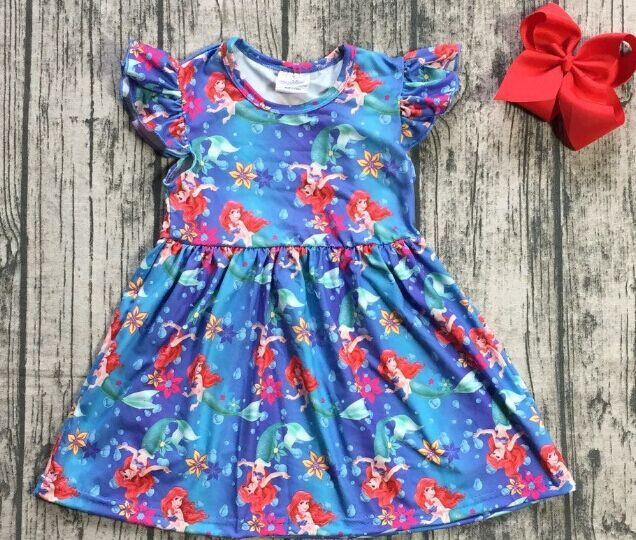 new arrivals summer baby girls children clothes short sleeve kenn length dress milk silk princess match accessory kids boutique
