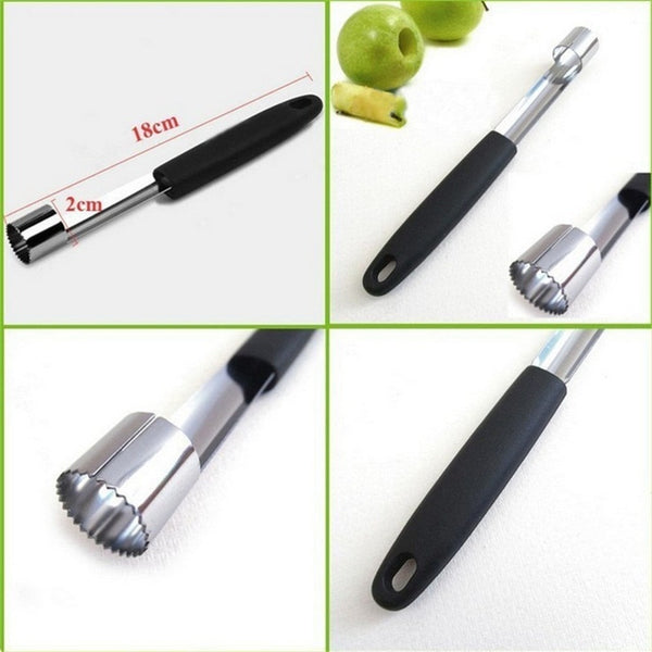 Stainless Steel Core Seed Remover Fruit Apple Pear Corer Easy Twist Kitchen Tool