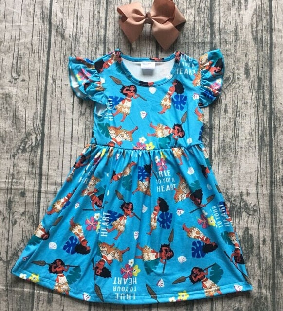 new arrivals summer baby girls children clothes short sleeve kenn length dress milk silk princess match accessory kids boutique
