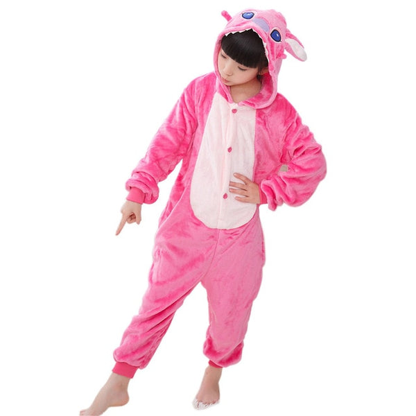 Children's Pajamas for Boys Girls Unicorn Pajamas Flannel Kids Pijamas Set Animal Kids Sleepwear Winter Boys Gilrs Onesies 4-12