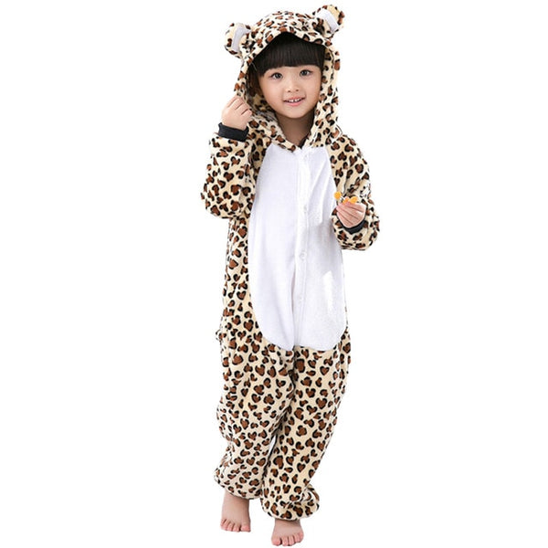 Children's Pajamas for Boys Girls Unicorn Pajamas Flannel Kids Pijamas Set Animal Kids Sleepwear Winter Boys Gilrs Onesies 4-12