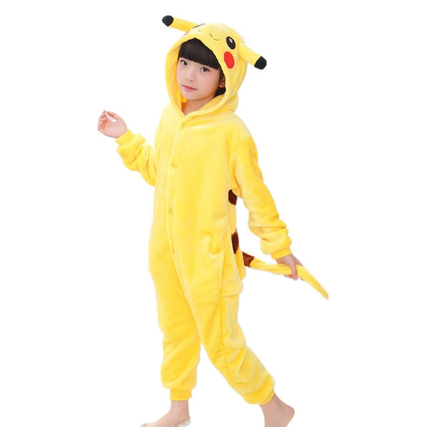 Children's Pajamas for Boys Girls Unicorn Pajamas Flannel Kids Pijamas Set Animal Kids Sleepwear Winter Boys Gilrs Onesies 4-12