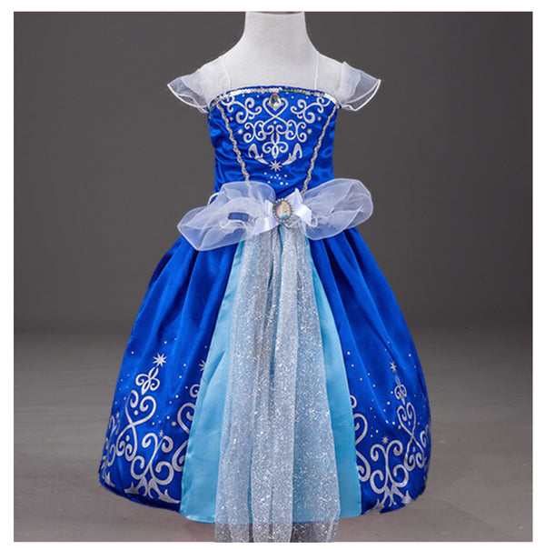 PaMaBa Elegant Princess Dress for Girls Rapunzel Cinderella Cosplay Costume Children's Party Dress-up Snow White Kids Ball Gown