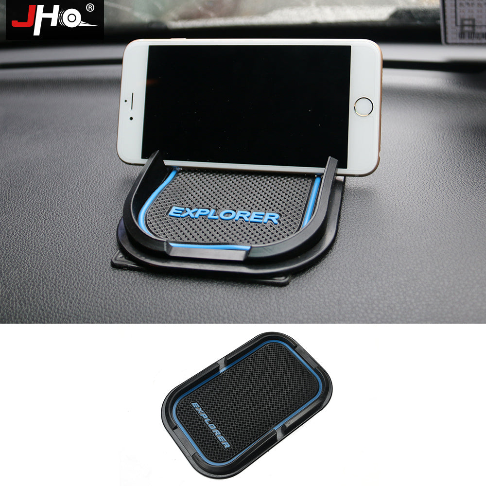 JHO Mobiles Cell Phones Anti Slip Mat Pad Holder for Ford Explorer New EDGE Jeep Grand Cherokee Patriot Car Styling Accessories