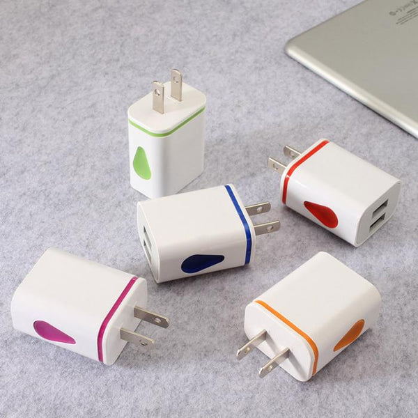 Charger LED 5V 2.1A Adapter 2 USB Durable Smart ABS For Travel Home Mobile Phone New Arrival
