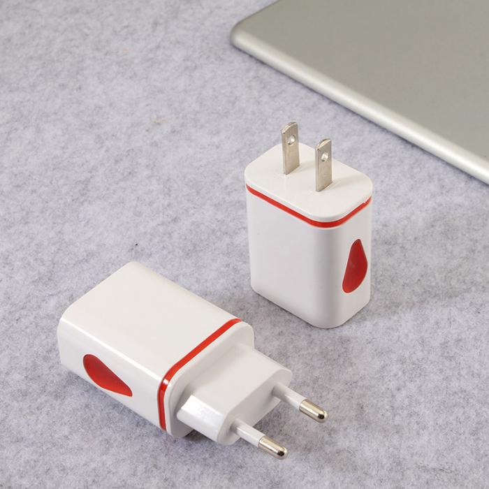 Charger LED 5V 2.1A Adapter 2 USB Durable Smart ABS For Travel Home Mobile Phone New Arrival