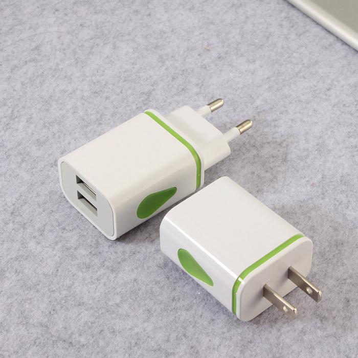 Charger LED 5V 2.1A Adapter 2 USB Durable Smart ABS For Travel Home Mobile Phone New Arrival
