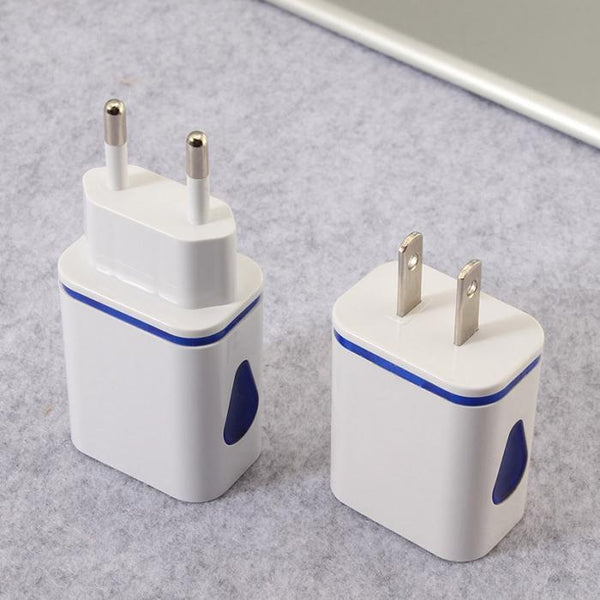 Charger LED 5V 2.1A Adapter 2 USB Durable Smart ABS For Travel Home Mobile Phone New Arrival