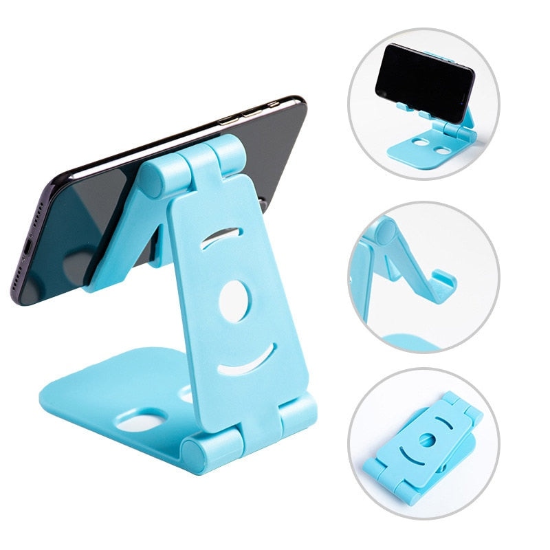 Mobile Phone Holder Bracket Mount Desk Stand Double Folding Portable For Tablet New Arrival