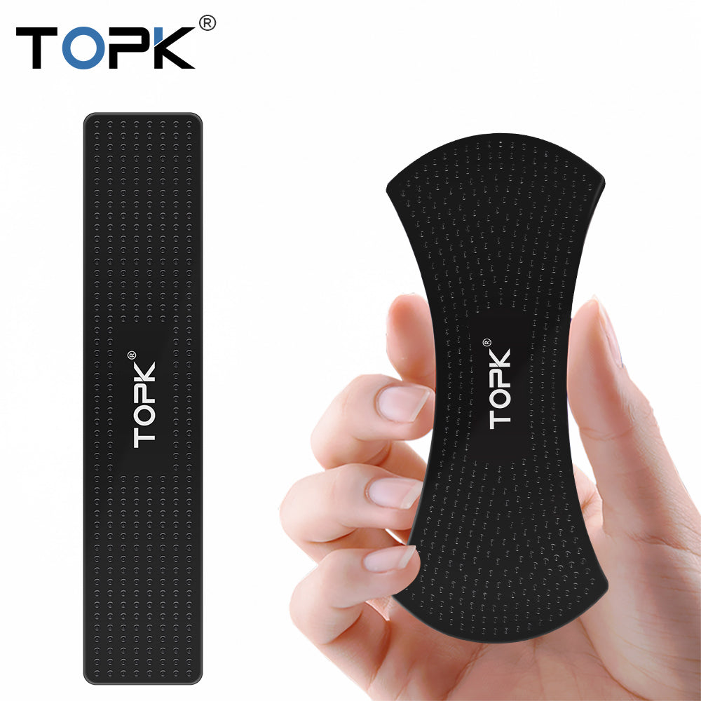 TOPK Universal Mobile Phone Holder for Tablet Car Phone Mount Holder Strong Adsorption Wall Desk Sticker Gel Pad Set Phone Stand