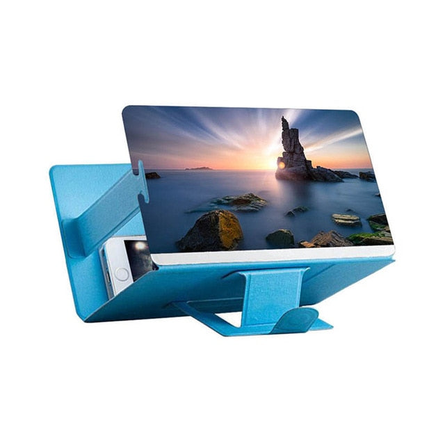 Universal Mobile Phone 3D Screen HD Video Amplifier Magnifying Glass Stand Bracket Holder EM88
