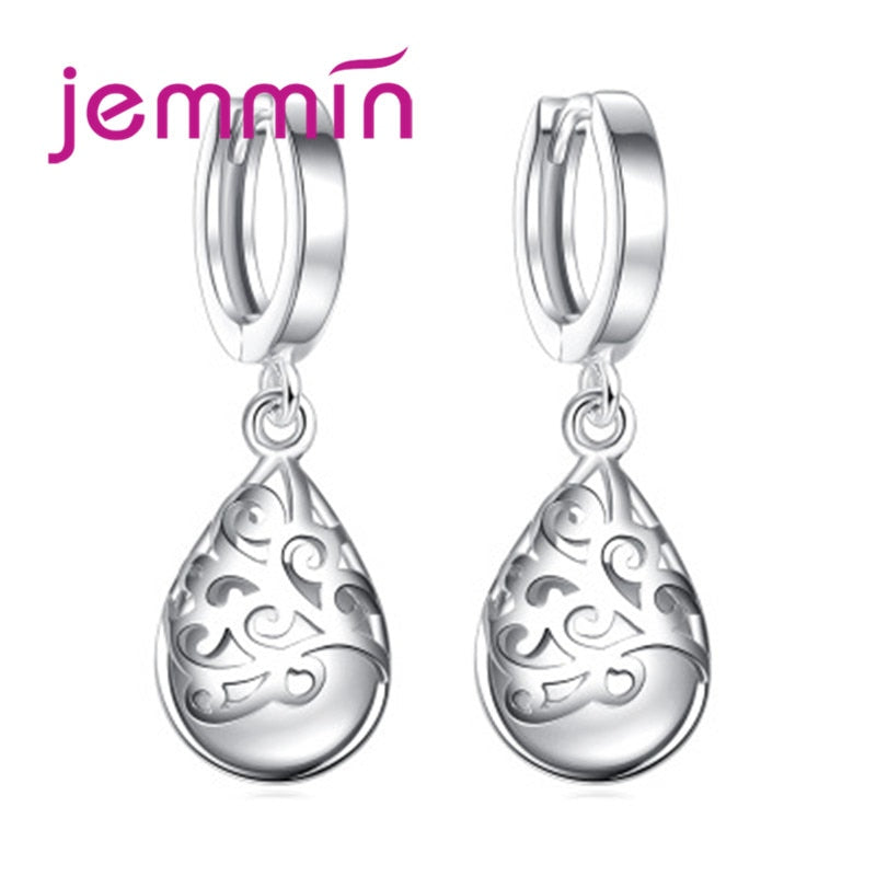 Jemmin Brand Real 925 Sterling Silver Moonlight Opal Tears Totem Drop Earrings oorbellen For Femmes Valentines Day Gift
