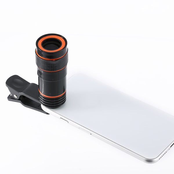 8x Zoom Optical Telescope Mobile Phone Camera Lens with Clip for iPhone Samsung HTC Huawei Sony EM88