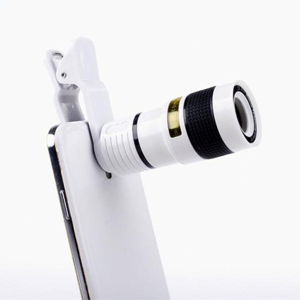 8x Zoom Optical Telescope Mobile Phone Camera Lens with Clip for iPhone Samsung HTC Huawei Sony EM88
