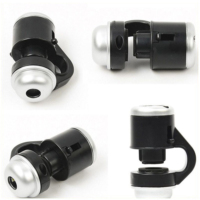 Mobile Phone Microscope Telescope Camera Clip Lens 30x Zoom LED Light Photography EM88