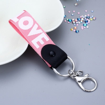 10Pcs/lot Nylon Wrist Strap Lanyard Smile Short Rope for Phones iPhone X Samsung Xiaomi Camera Cell Phone USB Mp3 Mp4 For Keys