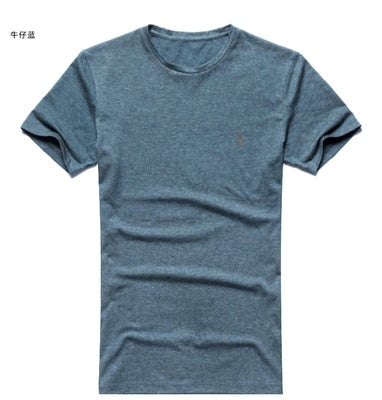 new spring & summer AS mens t-shirt fitness cotton tee tops sheep head logo solid basic T-shirt casual brand clothing T4307