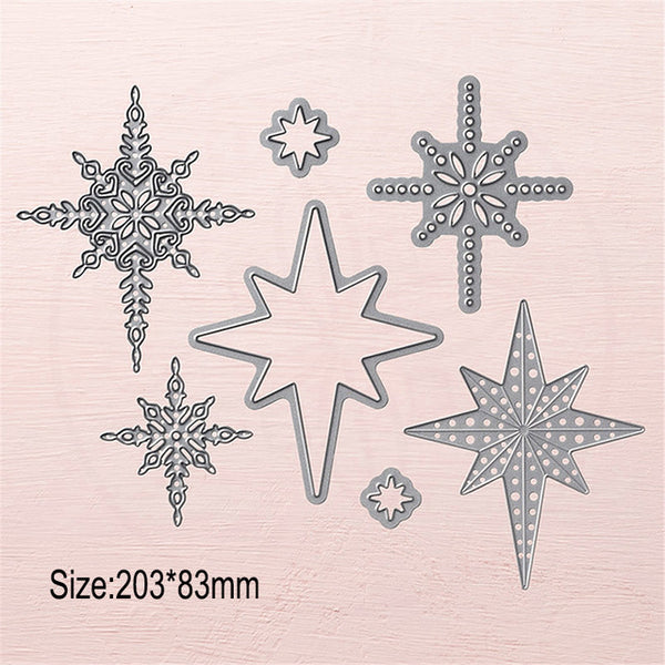 14*14cm 203*83mm Rubber Stamp Clear Metal Cutting Dies New 2019 Scrapbooking Card Star Christmas Die Stamp Stencil cut
