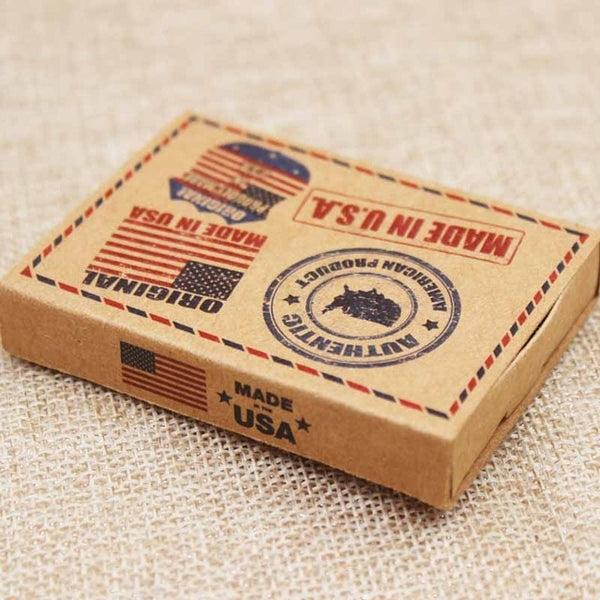 Dreamcatcher printed gift box Diy handmade love wedding favor box UK/USA country signal gift package box 12pcs +12pc inner card