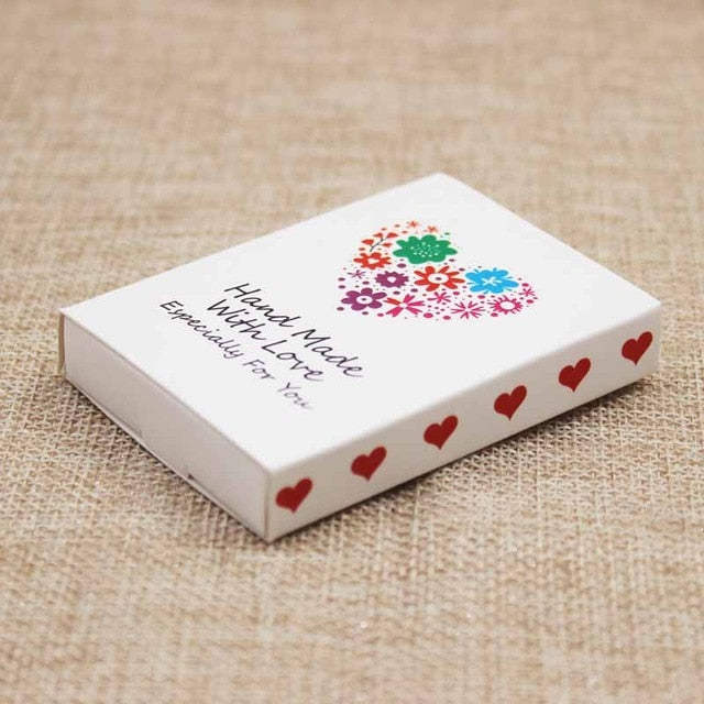 Dreamcatcher printed gift box Diy handmade love wedding favor box UK/USA country signal gift package box 12pcs +12pc inner card