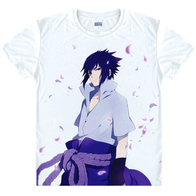 Kakashi Gaara T Shirt Naruto Sasuke T-shirt One Piece Anime Tee Shirt 3D Cartoon Print Short Sleeve School Classmate Cute Wear