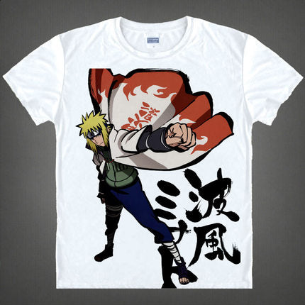 Kakashi Gaara T Shirt Naruto Sasuke T-shirt One Piece Anime Tee Shirt 3D Cartoon Print Short Sleeve School Classmate Cute Wear