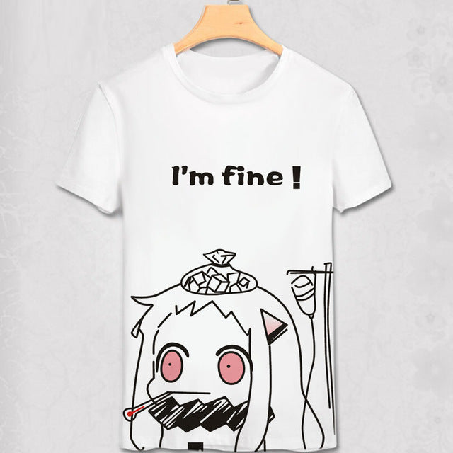 Kantai Collection anime T shirt Unique party swag anime T-shirt Bro Geek Original Hipster Comic tshirt marvel white homme shirt