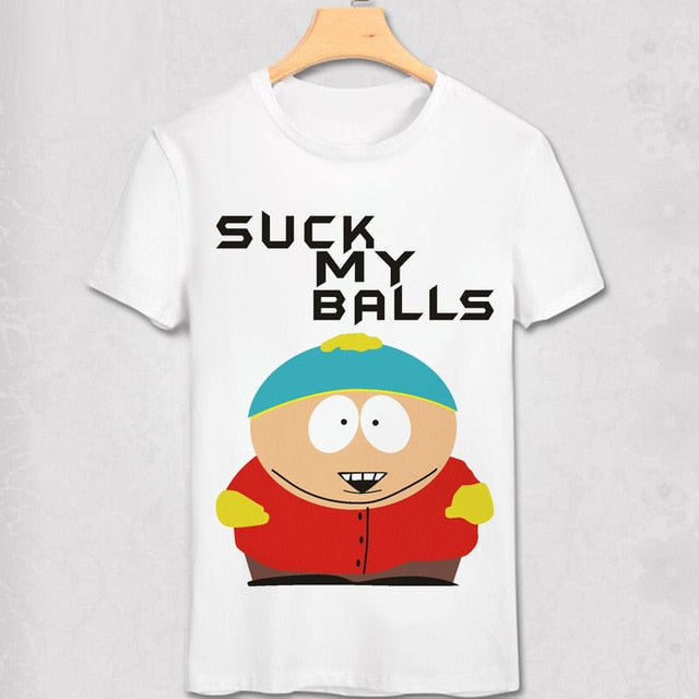 South Park T Shirt New York Geek Funny Design T-shirt Stan Marsh Kenny Diy Cartoon Short Sleeve O Neck Tees