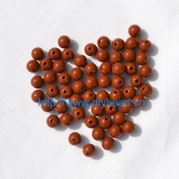 100pcs DIY Bracelet Accessories Children Gift Handcraft Department 18 Color 8MM Round Shape Acrylic Sugar Beads Jewelry Findings