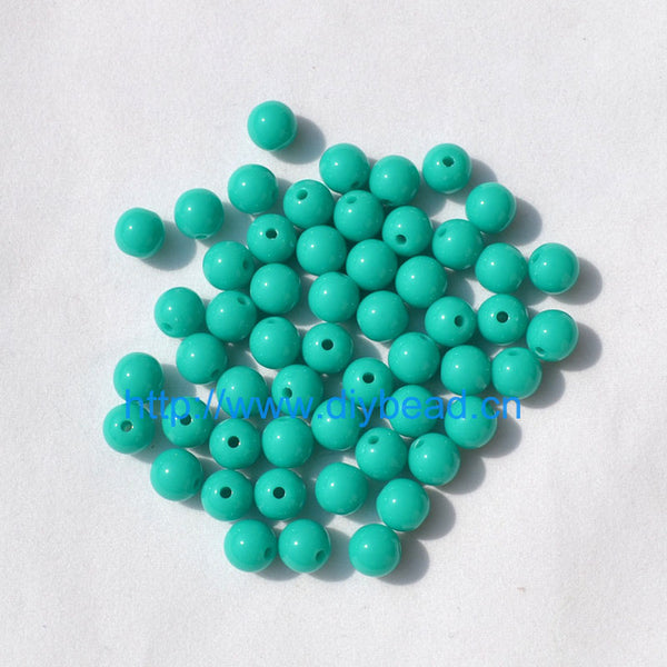 100pcs DIY Bracelet Accessories Children Gift Handcraft Department 18 Color 8MM Round Shape Acrylic Sugar Beads Jewelry Findings
