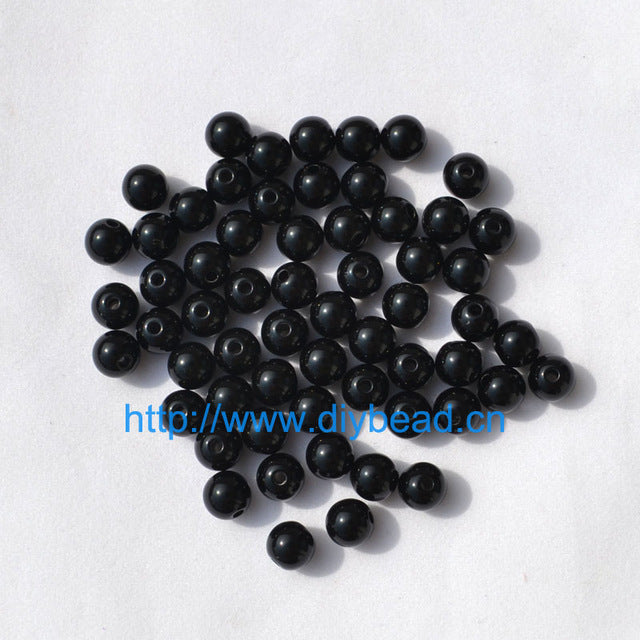 100pcs DIY Bracelet Accessories Children Gift Handcraft Department 18 Color 8MM Round Shape Acrylic Sugar Beads Jewelry Findings
