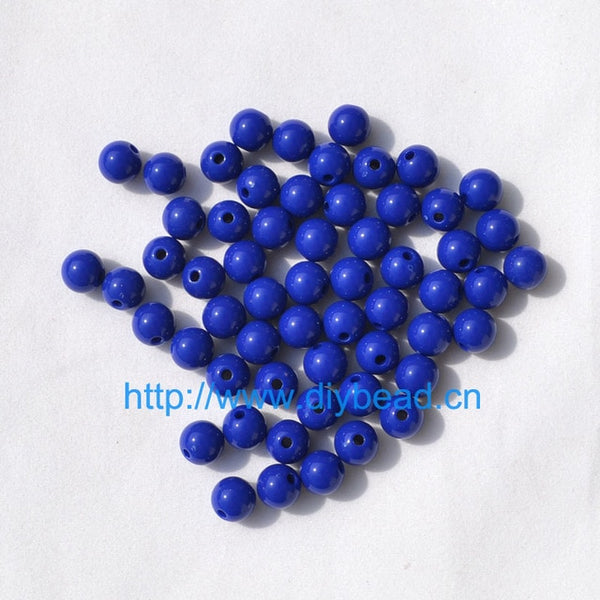 100pcs DIY Bracelet Accessories Children Gift Handcraft Department 18 Color 8MM Round Shape Acrylic Sugar Beads Jewelry Findings