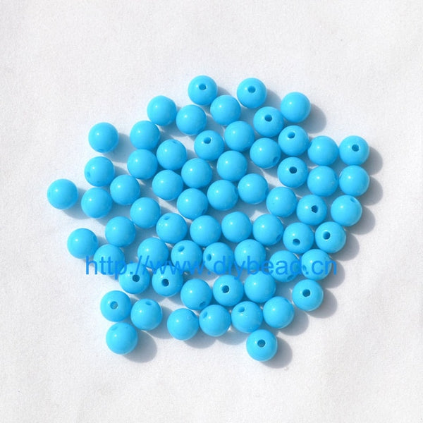 100pcs DIY Bracelet Accessories Children Gift Handcraft Department 18 Color 8MM Round Shape Acrylic Sugar Beads Jewelry Findings