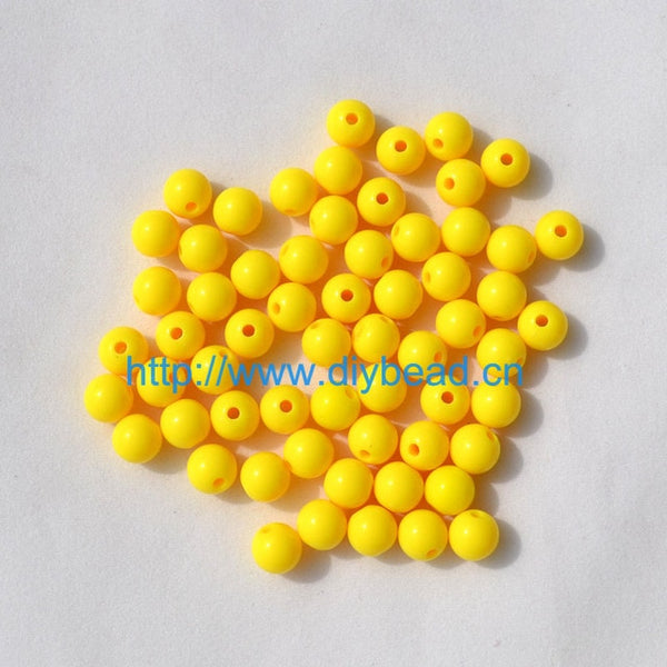 100pcs DIY Bracelet Accessories Children Gift Handcraft Department 18 Color 8MM Round Shape Acrylic Sugar Beads Jewelry Findings