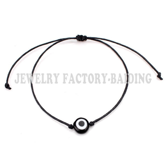 Turkish Lucky Evil Eye Bracelets For Women 6 Colors Handmade Braided Rope Lucky Jewelry Red Bracelet Female