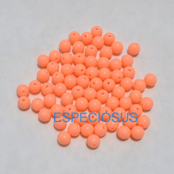 100pcs DIY Bracelet Accessories Children Gift Handcraft Department 18 Color 8MM Round Shape Acrylic Sugar Beads Jewelry Findings
