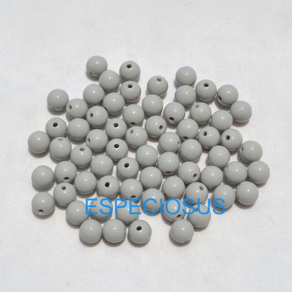 100pcs DIY Bracelet Accessories Children Gift Handcraft Department 18 Color 8MM Round Shape Acrylic Sugar Beads Jewelry Findings