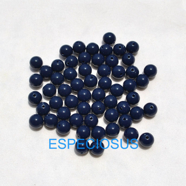 100pcs DIY Bracelet Accessories Children Gift Handcraft Department 18 Color 8MM Round Shape Acrylic Sugar Beads Jewelry Findings